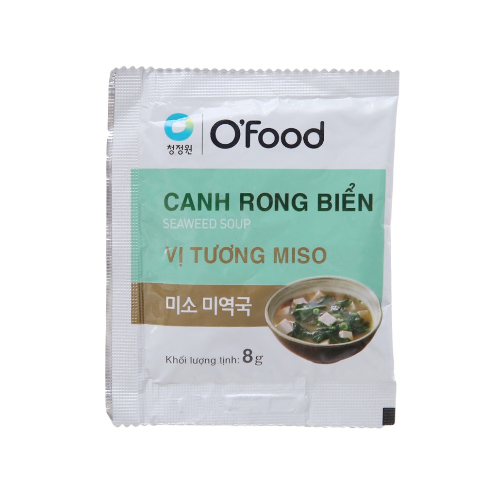 Canh Rong Biển Ăn Liền Ofod đủ 3 Vị ( vị thịt bò, vị tương misoo, ngao biển)