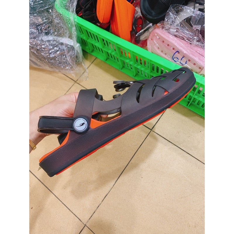 Dép nơ nhựa bít mũi có quai hậu