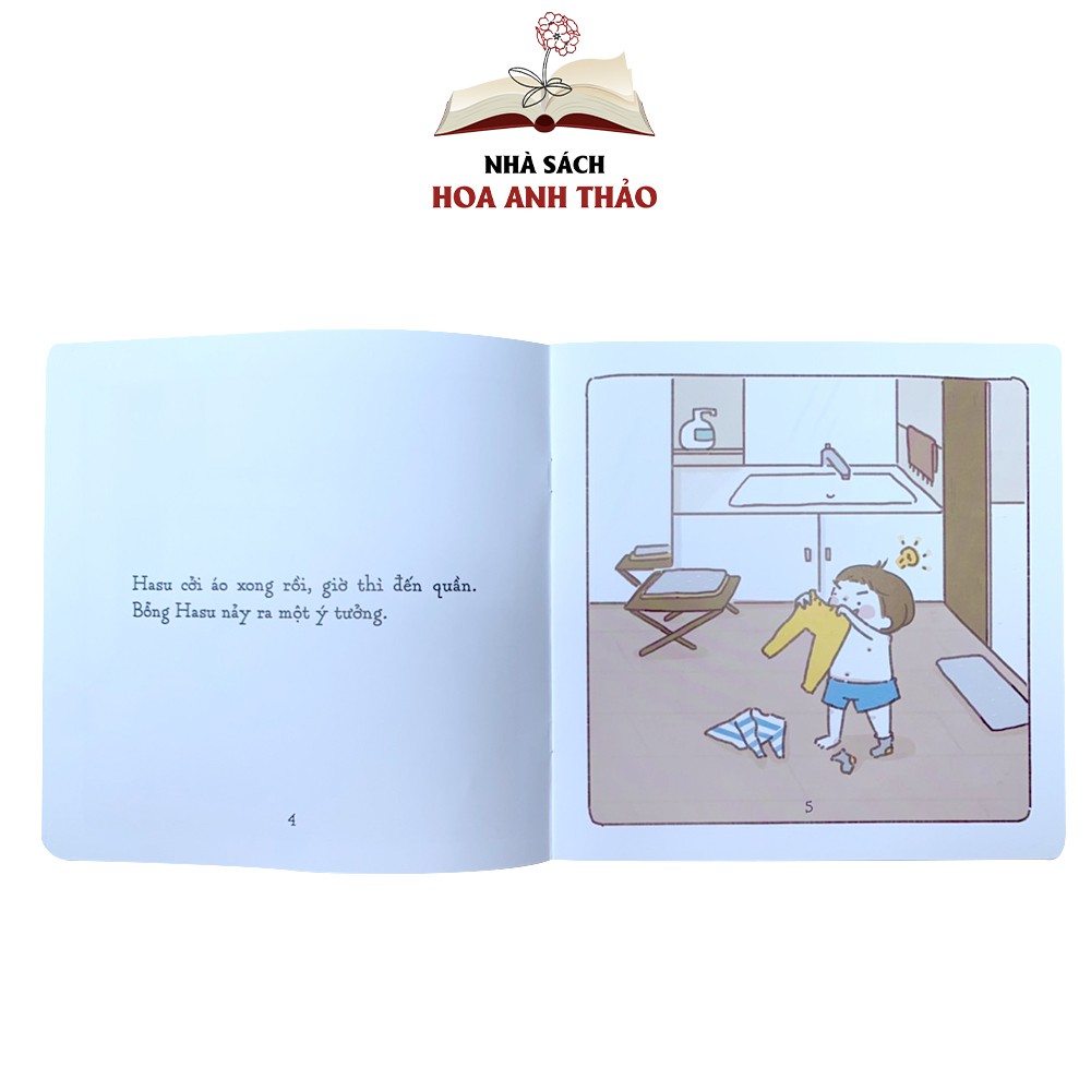Sách - Ehon Những câu chuyện kỳ lạ của Hasu 4-6 tuổi cho bé phát triển sự sáng tạo (Bộ 4 quyển)