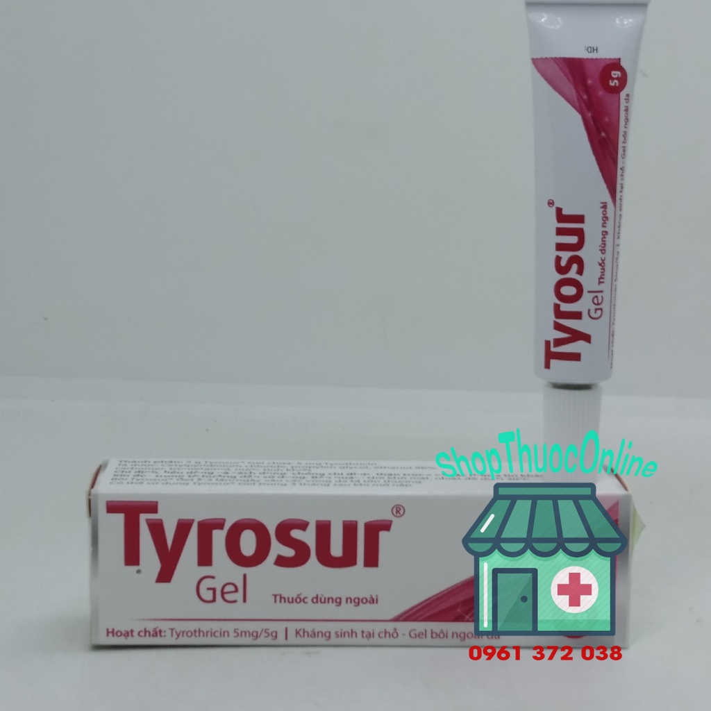 Gel bôi da TYROSUR tuýp 5g/25g