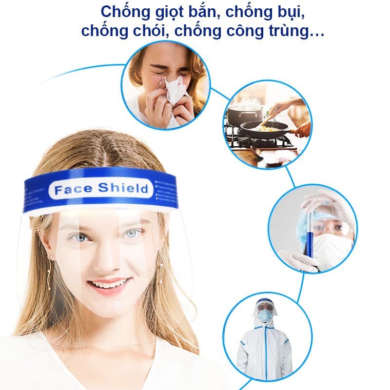 COMBO 3 CÁI - Mặt nạ chống giọt bắn FACE SHIELD