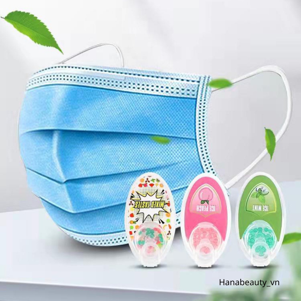 Hộp hạt khử mùi làm mát không khí tạo hương đa năng hiệu quả chuyên dụng khi đeo khẩu trang