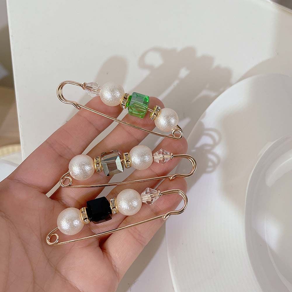 Ghim cài áo đính ngọc trai nhiều màu thời trang lãng mạn cho nữ