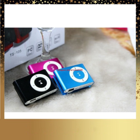 Máy Nghe Nhạc MP3 Mini Vỏ Nhôm Tặng Kèm Tai Nghe