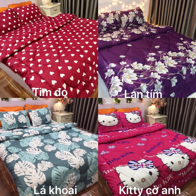 Vỏ Chăn Mỏng 2 lớp Cotton Poly,vỏ chăn lồng được ruột có khóa kéo,sẵn hàng tại hcm