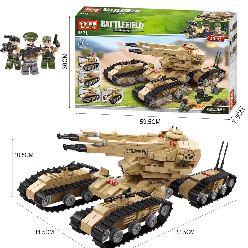 Đồ Chơi Lắp Ráp Xe Tăng Kích Thích Trí Thông Minh Cho Bé