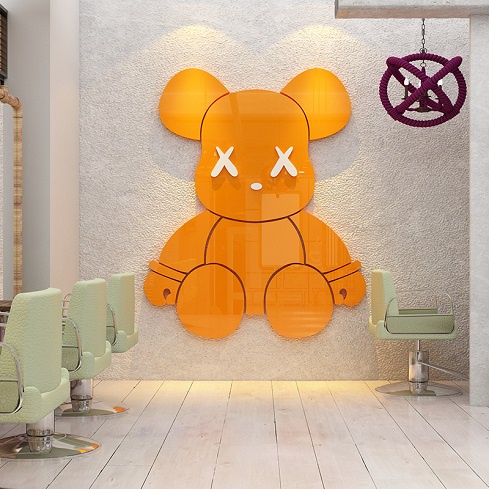 Tranh mica dán tường - Kaws Bearbrick trang trí quán cafe, trà sữa, cửa hàng, spa, salon Nhiều Size - EPeBen