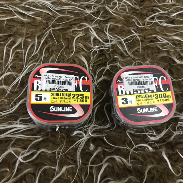 Cước câu cá Sunline Basic Fc 3-5