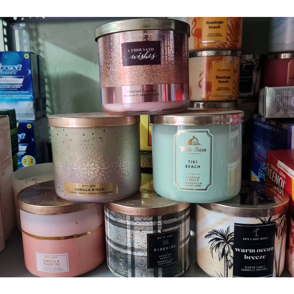 nến thơm 3 bấc dòng bath and body works
