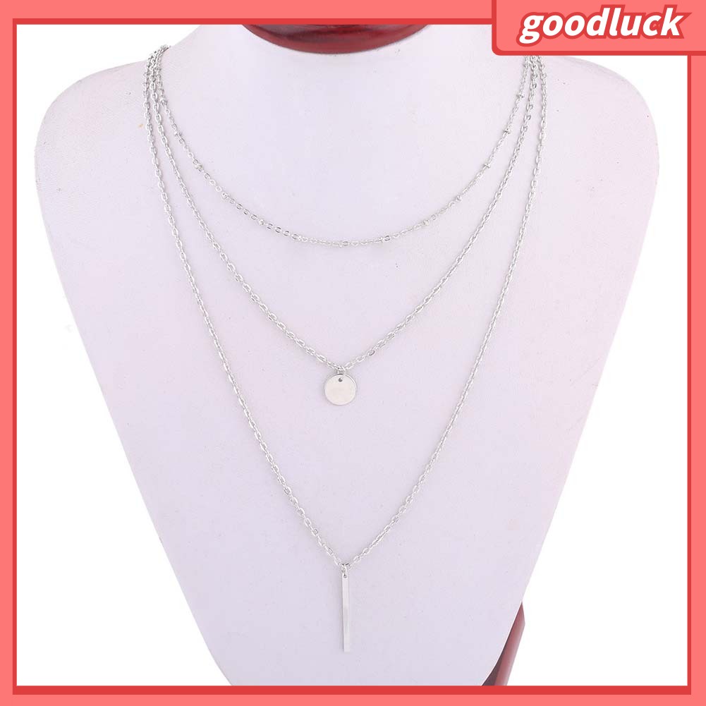 Dây chuyền thiết kế 3 lớp thanh lịch dễ phối đồ