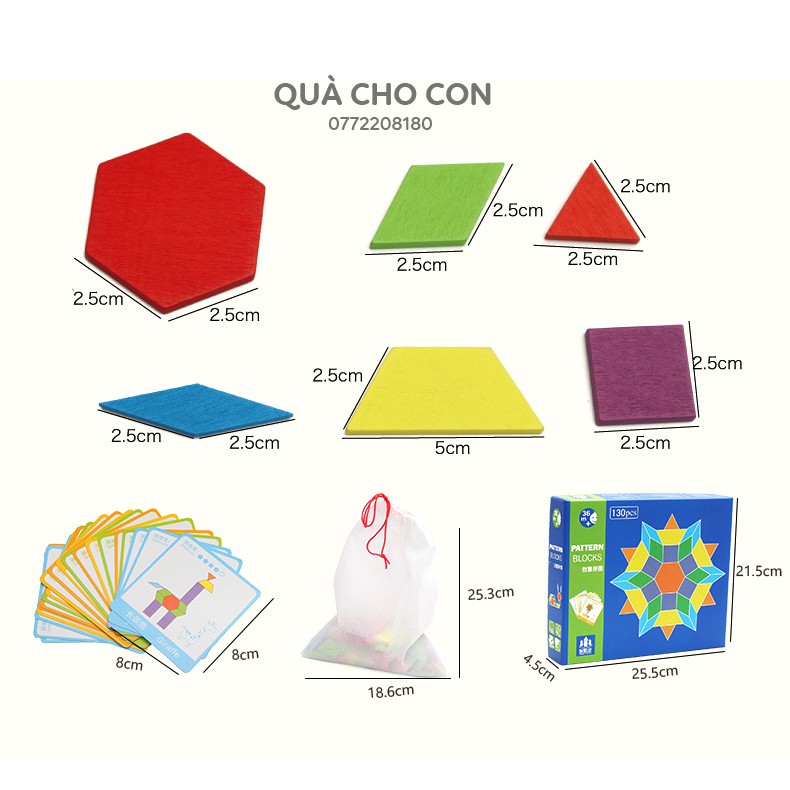 BỘ XẾP HÌNH KHỐI ZE GÉOANIMO BLOCKS - PATTERN BLOCKS