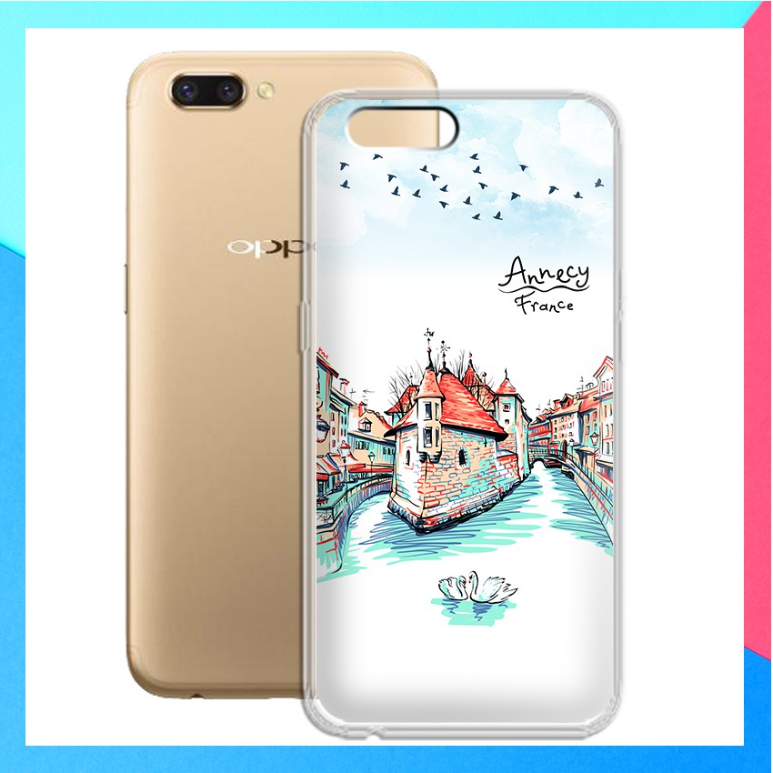 Ốp lưng Oppo R11 in họa tiết du lịch các nước tranh phong cảnh mùa hè - 01105 Silicone Dẻo