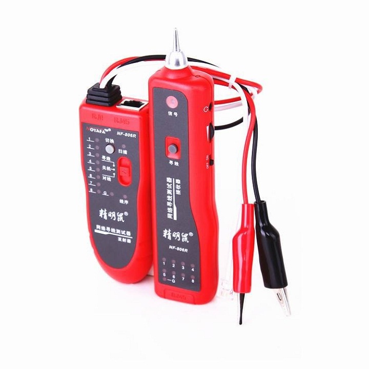 NOYAFA NF-806R, Máy Test Dò Cáp Mạng Và Điện Thoại - màu Đỏ