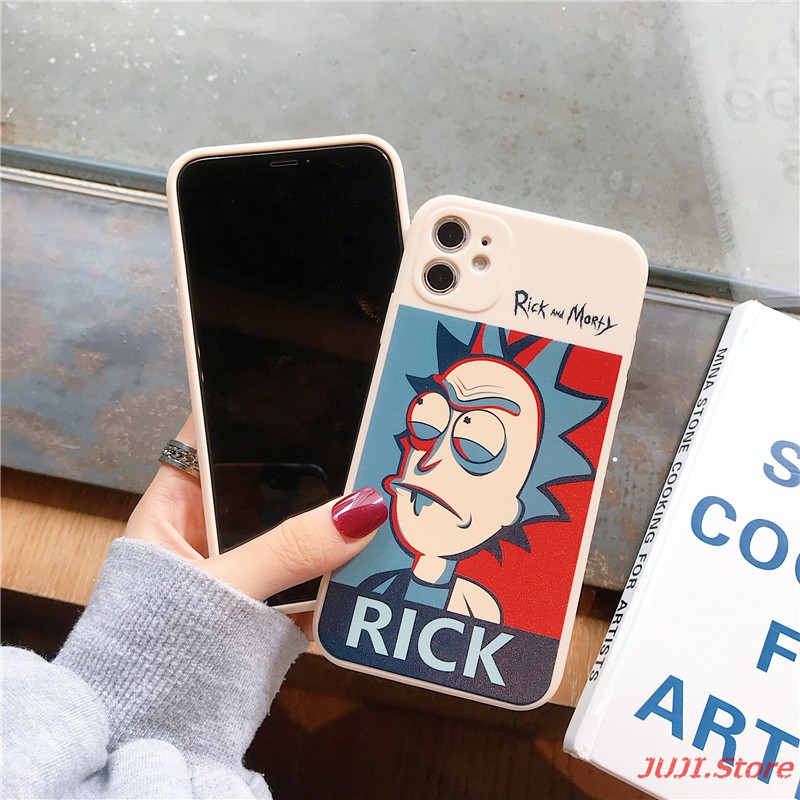 Ốp lưng họa tiết Rick Và Morty cho Iphone 11 12 Pro X Xs Max Xr Se2 8 7 6 6s Plus