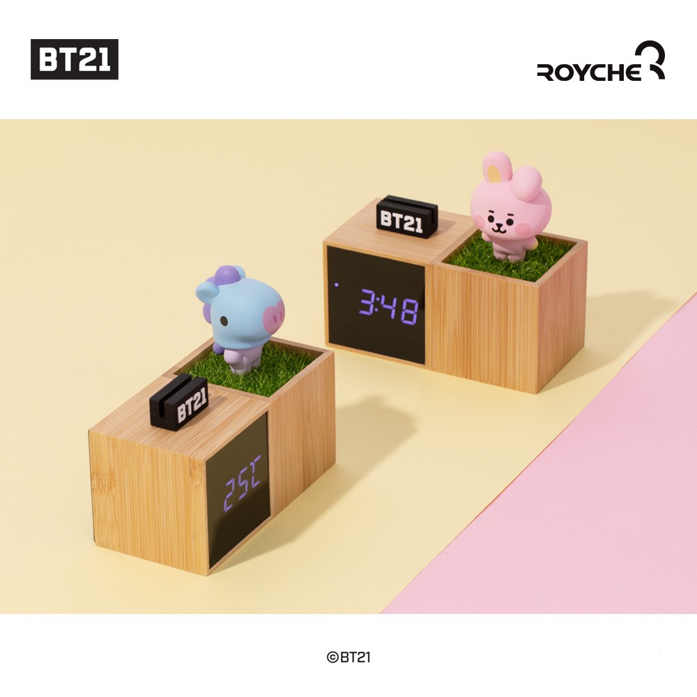 ĐỒNG HỒ ĐỂ BÀN PHIÊN BẢN BT21 BABY LED DIGITAL DESK CLOCK (CÓ ẢNH THẬT)