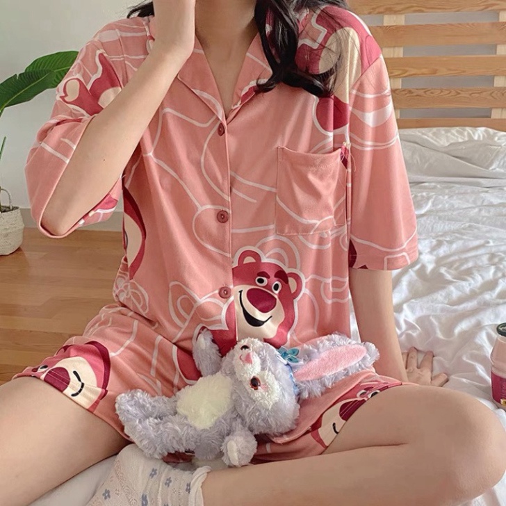Bộ ngủ nữ pijama dễ thương cộc tay, đồ ngủ mùa hè chất mát Daily đẹp