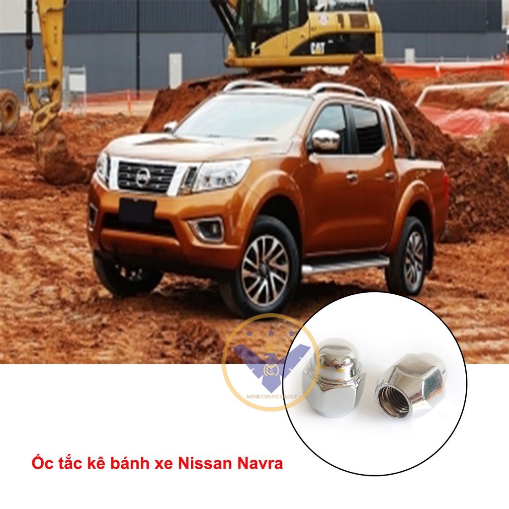 6 chiếc ốc tắc kê đúc nguyên khối, ốc lazang bánh xe Nissan Navara size 21, bước ren 1.25