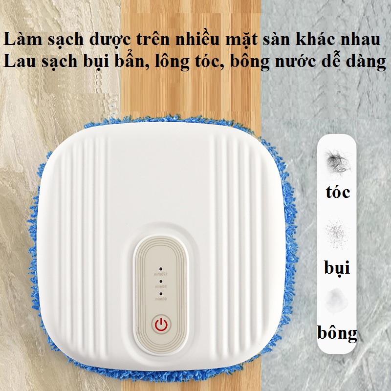 Robot lau nhà khô và ướt T6 khử trùng bằng tia cực tím, có hẹn giờ và điều khiển từ xa dễ sử dụng