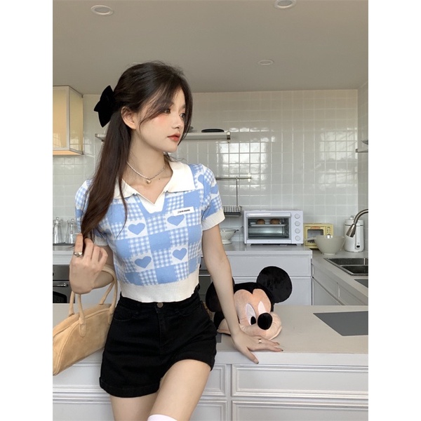 💥💥 ÁO POLO CROPTOP TRÁI TIM ĐỘC LẠ CÁ TÍNH ✨