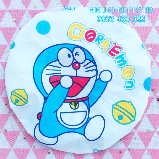 Nón tắm (bọc) trùm tóc Doremon Doraemon