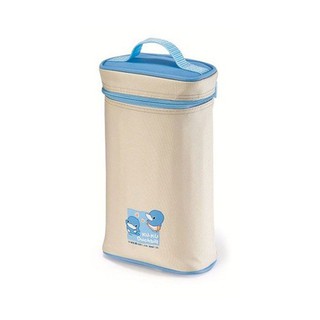 Ủ bình sữa kuku 2 ngăn bằng nhựa bọc vải ku-5448