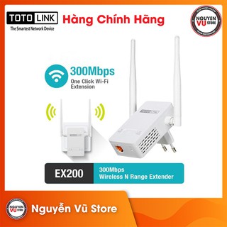 Bộ Kích Sóng Wifi Totolink EX200 chuẩn N 300Mbps - Hàng Chính Hãng