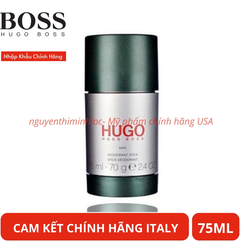 Lăn Khử Mùi Hương Nước Hoa Nam Hugo Boss Hugo Man 70g Cam kết chính hãng Ý