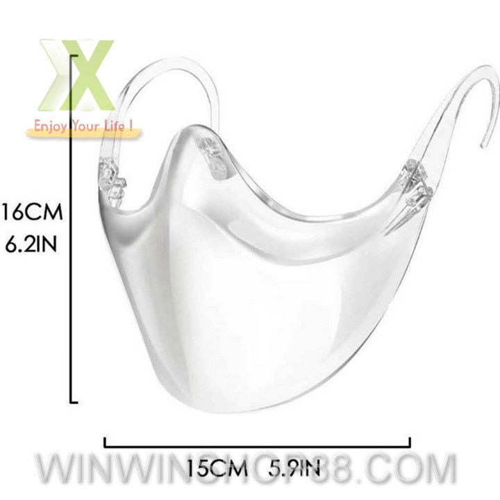 Khẩu Trang Chống Bám Hơi Nước Bằng Nhựa Trong Suốt Có Thể Tái Sử Dụng Đồ_lưu_niệm | BigBuy360 - bigbuy360.vn