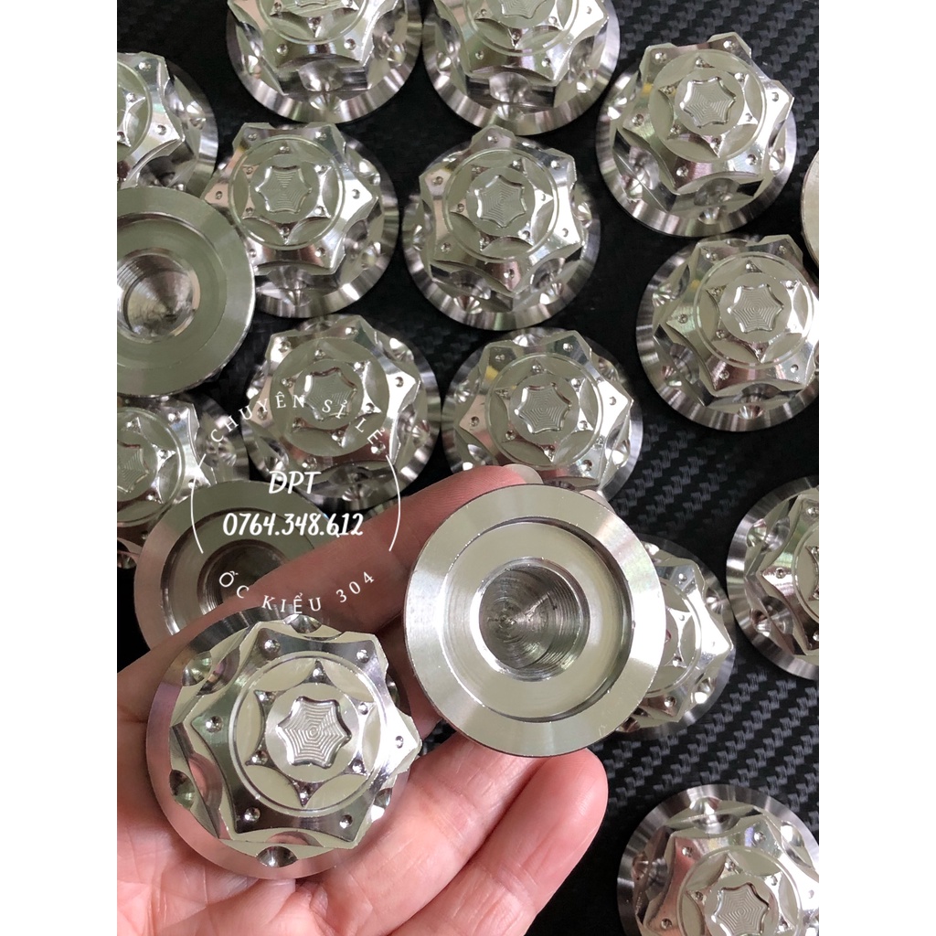 [HÌNH THẬT] Tán bánh cốt M3 inox 304 cho Vario, AB, Vision, Click và các dòng xe tay ga khác
