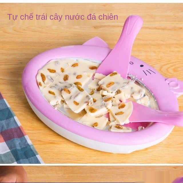 Cấp thực phẩm] Máy làm sữa chua chiên, đá viên nhỏ gia đình, sinh tố mini cho trẻ em, kem tự