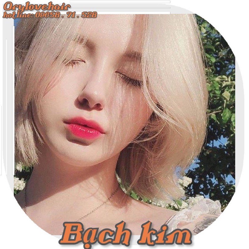 Thuốc nhuộm màu bạch kim (tặng kèm oxy dưỡng)