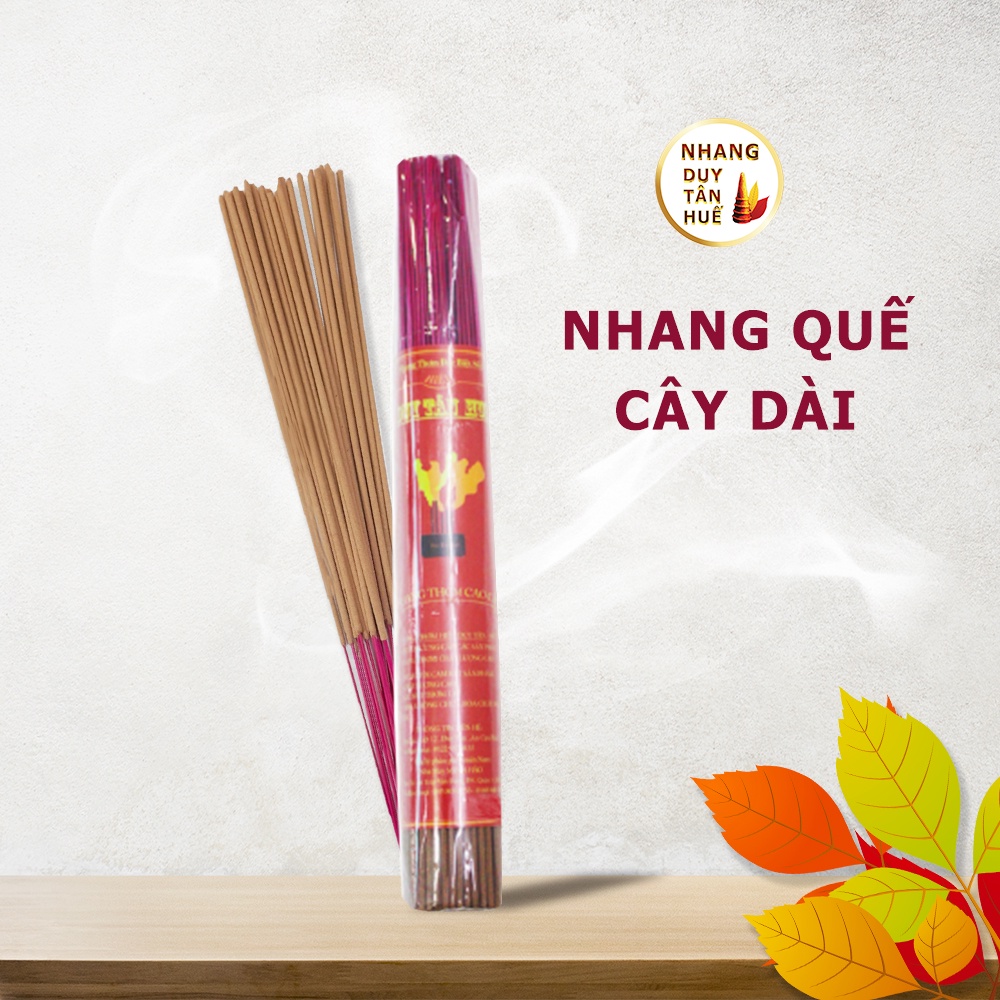 NHANG HƯƠNG QUẾ DUY TÂN HUẾ BÓ CÂY DÀI 190 CÂY, NHANG SẠCH KHÔNG HÓA CHẤT