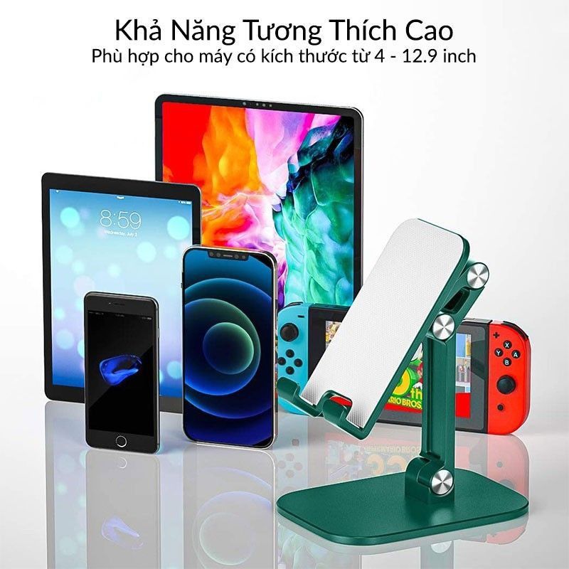 Giá Đỡ Điện Thoại Để Bàn ANWO Xếp Gọn Đa Năng, Điều Chỉnh Nhiều Gốc Độ Dùng Để Xem Phim, LiveStreem, Gọi Video Facetime