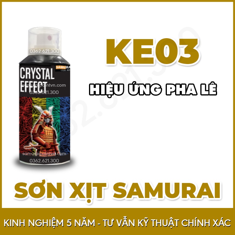 Chai sơn hiệu ứng pha lê KE03*** - Sơn Xịt Samurai