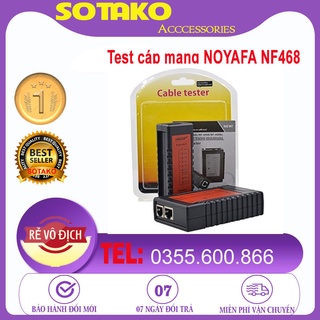 Miễn phí pin 9v - bộ test cáp mạng noyafa nf468, test cáp mạng rj45, rj11, loại tốt.