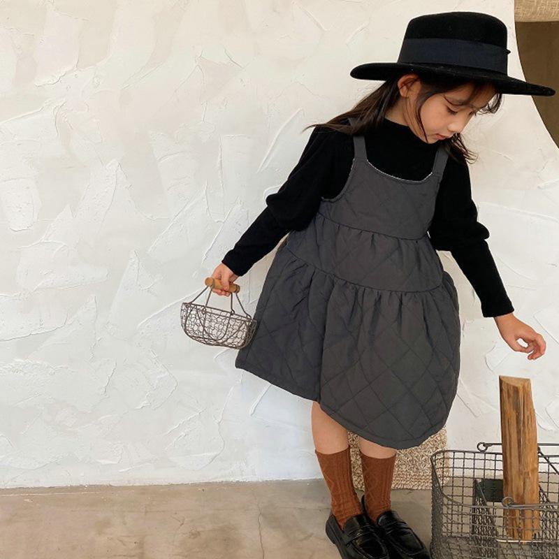 Set Áo Sơ Mi Dài Tay + Chân Váy Xinh Xắn Cho Bé Gái