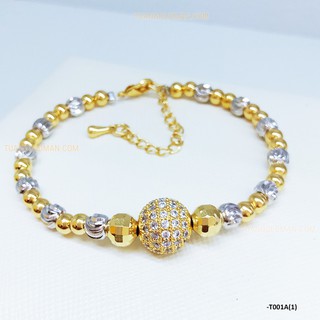 Lắc tay bi tròn cao cấp 2 màu t001a