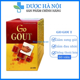 Viên uống GO GOUT – giúp giảm sưng, đau nhức khớp ngón chân, bàn chân do gout hộp 60 viên