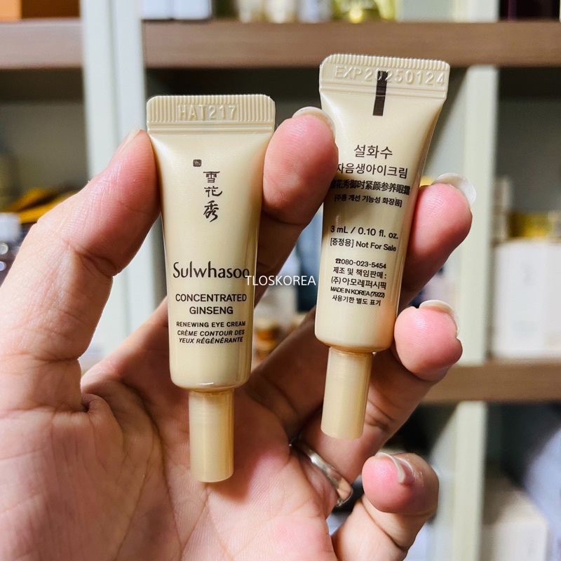 Kem Mắt Sulwhasoo Nhân Sâm Concentrated Gingseng Renewing Eye Cream Ex Chống Lão Chống Nhăn Nâng Cơ 3Ml 3G