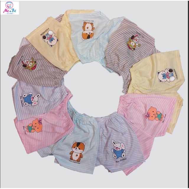 Quần chục đùi kẻ cotton