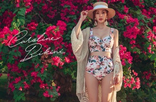 (Có sẵn) set bikini hoa 2 mảnh siêu hot hè 2019