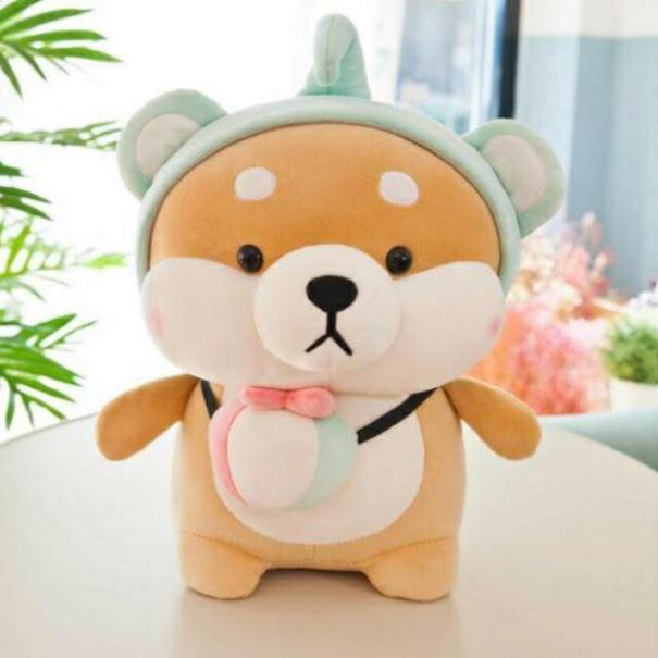 Gấu bông gối ôm chú chó Shiba Cosplay