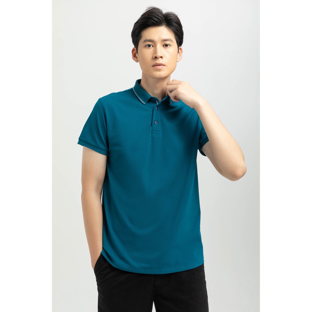 Áo thun polo viền trắng nam IVY moda MS 57E2882