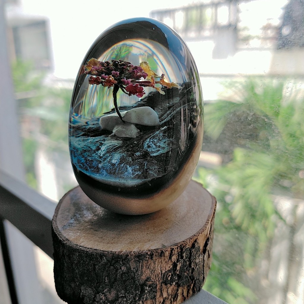 TRỨNG RESIN HANDMADE, ĐỂ BÀN TRANG TRÍ , QUÀ TẶNG ĐẶC BIỆT, QUÀ LƯU NIỆM