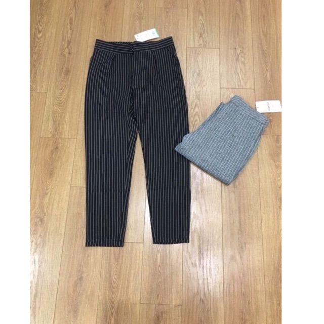 Quần Baggy kẻ sọc trẻ trung năng động ( ảnh thật)