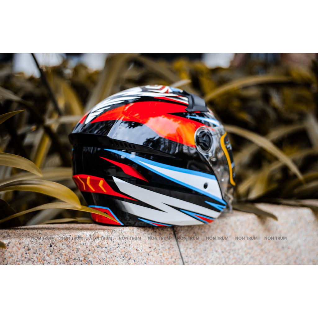 Nón bảo hiểm 3/4 Royal M268 Basani chính hãng, bảo hành 12 tháng, giặt nón miễn phí 6 tháng tại hệ thống Nón Trùm