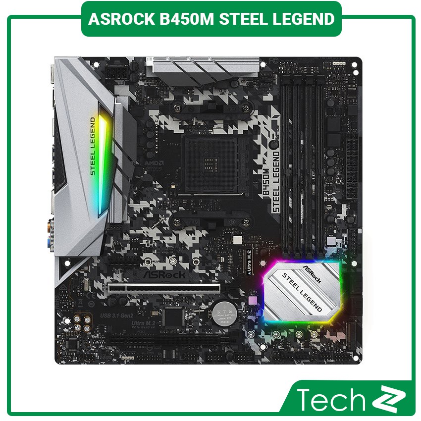 Combo CPU AMD Ryzen 5 3600 + B450M STEEL LEGEND | BigBuy360 - bigbuy360.vn