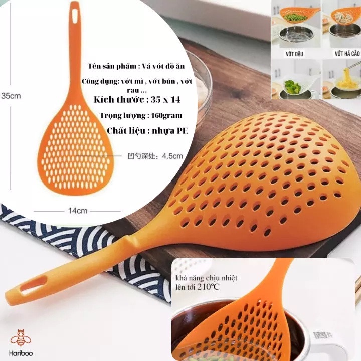 [SIZE LỚN] VÁ VỚT BÚN, VÁ VỚT ĐỒ HẤP ĐỒ LUỘC CỰC NHANH CHỊU NHIỆT TỐT - DỤNG CỤ VỚT ĐỒ LUỘC VỚT RAU VỚT BÚN RÁO NƯỚC