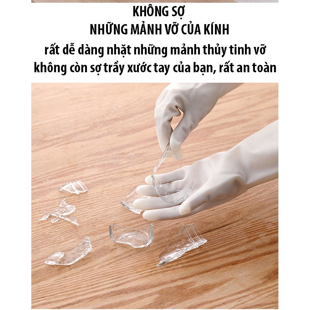 Găng Tay Cao Su Nội Trợ Siêu Dai, Bao Tay Cao Su Chống Đứt Tay