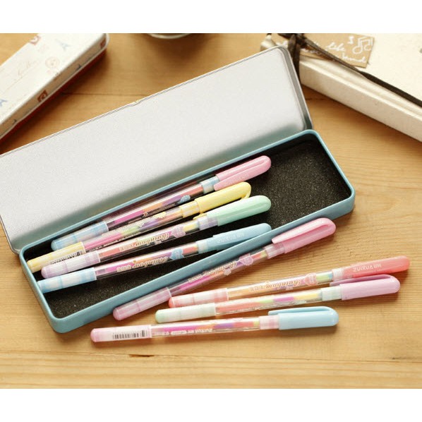 B72 bút bi nhiều màu nắp pastel bút cute bút dễ thương